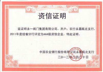 2011年資信證明