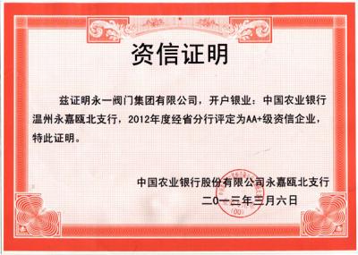 2012年資信證明
